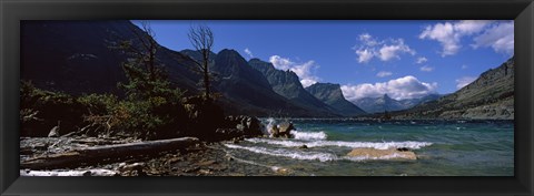 Framed St. Mary Lake, US Glacier National Park, Montana Print