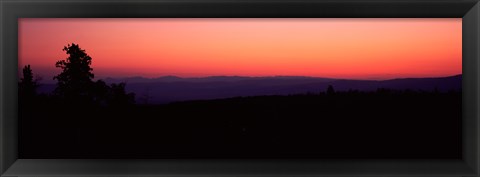 Framed Sunrise over mountain, Western Slope, Telluride, San Miguel County, Colorado, USA Print