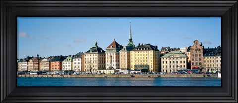 Framed Buildings at the waterfront, Gamla Stan, Stockholm, Sweden Print