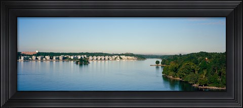 Framed City at the waterfront, Stockholm, Sweden Print