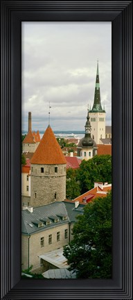 Framed Toompea view, Old Town, Tallinn, Estonia Print