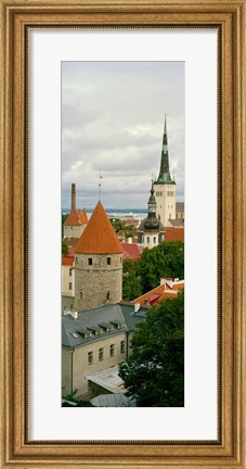 Framed Toompea view, Old Town, Tallinn, Estonia Print