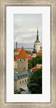 Framed Toompea view, Old Town, Tallinn, Estonia Print