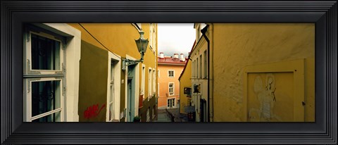 Framed Houses along a street, Toompea Hill, Tallinn, Estonia Print