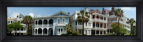 Framed Houses along Battery Street, Charleston, South Carolina Print