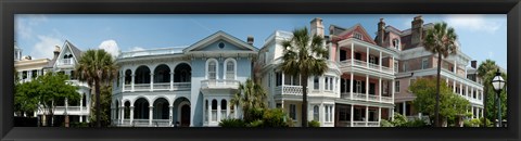 Framed Houses along Battery Street, Charleston, South Carolina Print