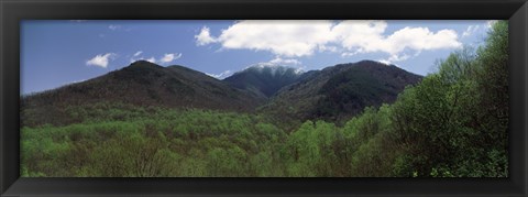 Framed Clouds over mountains, Great Smoky Mountains National Park, Tennessee, USA Print