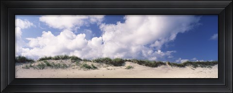 Framed Sand dunes, Cape Hatteras National Seashore, Outer Banks, North Carolina, USA Print
