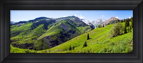 Framed On Slate River Road looking at Mt Owen and Purple Mountain, Crested Butte, Gunnison County, Colorado, USA Print