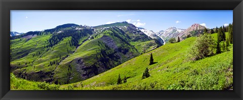 Framed On Slate River Road looking at Mt Owen and Purple Mountain, Crested Butte, Gunnison County, Colorado, USA Print