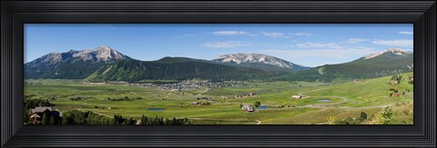 Framed Crested Butte, Gunnison County, Colorado Print