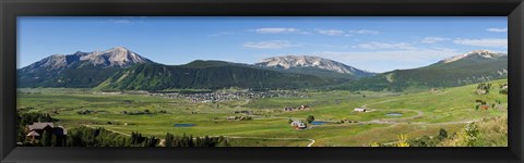 Framed Crested Butte, Gunnison County, Colorado Print