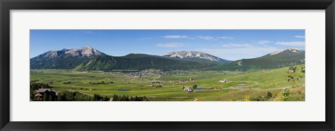 Framed Crested Butte, Gunnison County, Colorado Print