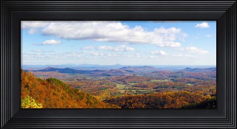 Framed Clouds over a landscape, North Carolina, USA Print