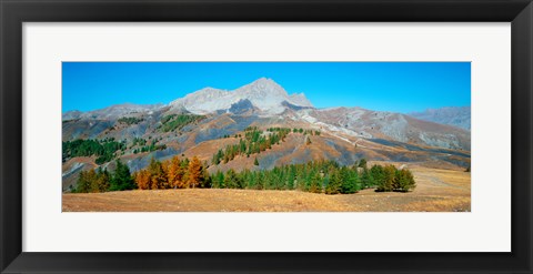 Framed Champs pass in autumn, French Riviera, Provence-Alpes-Cote d&#39;Azur, France Print