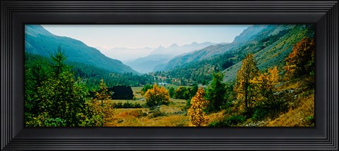 Framed Estenc Valley in autumn, French Riviera, Provence-Alpes-Cote d&#39;Azur, France Print