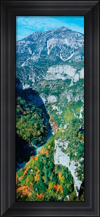 Framed Verdon Gorge in autumn, Provence-Alpes-Cote d&#39;Azur, France Print