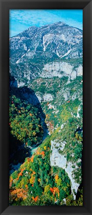 Framed Verdon Gorge in autumn, Provence-Alpes-Cote d&#39;Azur, France Print