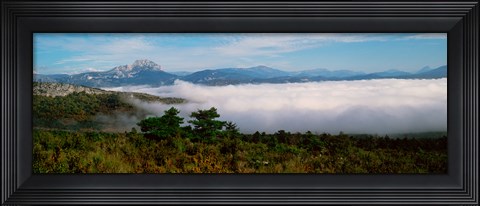 Framed Morning fog on Verdon Gorge, Provence-Alpes-Cote d&#39;Azur, France Print