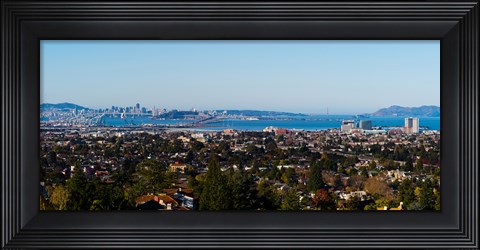 Framed Buildings in a city, Oakland, San Francisco Bay, California Print