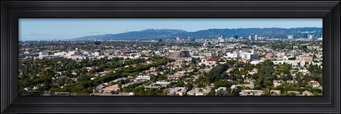 Framed Cityscape, Culver City, Century City, Wilshire Corridor, Westwood, West Los Angeles, California, USA Print