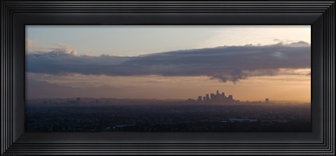 Framed Buildings in a city, Mid-Wilshire, Los Angeles, California, USA Print