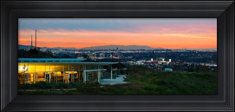 Framed City at Dusk, Baldwin Hills Scenic Overlook, Culver City, Los Angeles County, California, USA Print