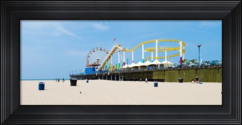 Framed Pacific park, Santa Monica Pier, Santa Monica, Los Angeles County, California, USA Print