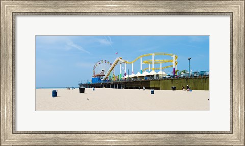 Framed Pacific park, Santa Monica Pier, Santa Monica, Los Angeles County, California, USA Print