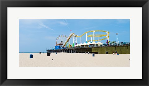 Framed Pacific park, Santa Monica Pier, Santa Monica, Los Angeles County, California, USA Print