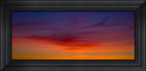 Framed Clouds in a red sky Print