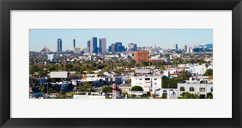 Framed Century City, Beverly Hills, Wilshire Corridor, Los Angeles, California, USA Print