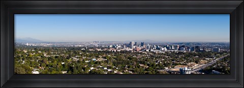 Framed Century City, Wilshire Corridor, Westwood, West Los Angeles, California, USA Print
