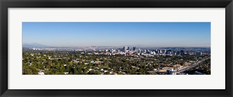 Framed Century City, Wilshire Corridor, Westwood, West Los Angeles, California, USA Print