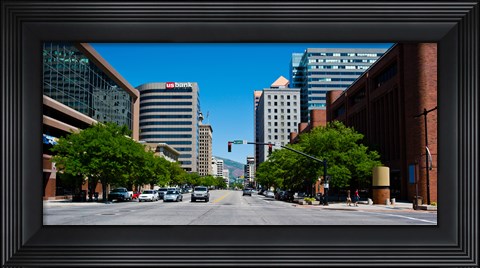 Framed Downtown Salt Lake City, Salt Lake City, Utah Print