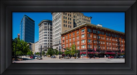Framed Buildings in a downtown district, Salt Lake City, Utah Print