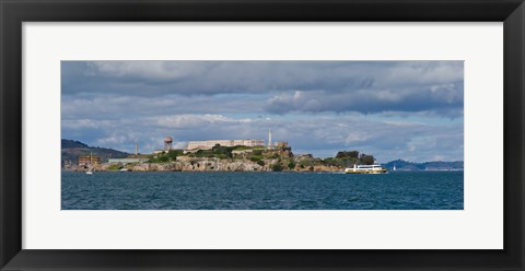 Framed Alcatraz Island, San Francisco Bay, San Francisco, California Print