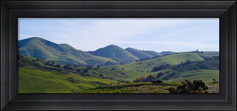 Framed High angle view of a valley, Edna Valley, San Luis Obispo County, California, USA Print