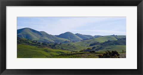 Framed High angle view of a valley, Edna Valley, San Luis Obispo County, California, USA Print