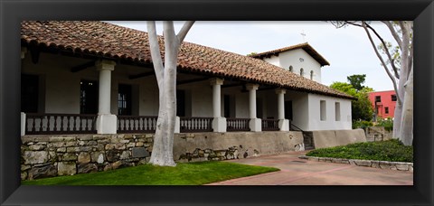 Framed Church, Mission San Luis Obispo, San Luis Obispo County, California, USA Print