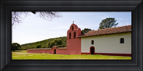 Framed Church in a field, Mission La Purisima Concepcion, Santa Barbara County, California, USA Print