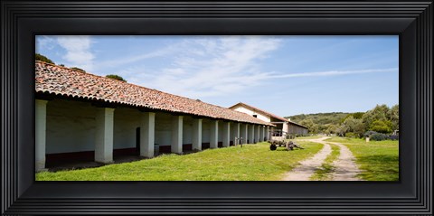 Framed Colonnade of a building, Mission La Purisima Concepcion, Santa Barbara County, California, USA Print
