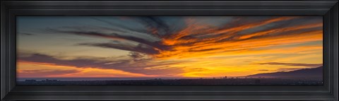 Framed Clouds in the sky at dusk, Marina Del Rey, Santa Monica, Los Angeles, California, USA Print