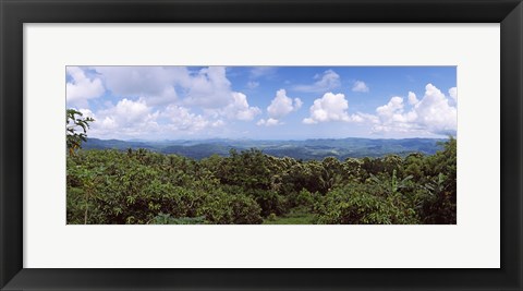 Framed Clouds over mountains, Flores Island, Indonesia Print