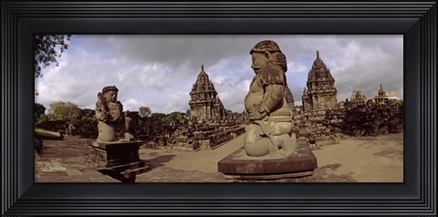 Framed Statues in 9th century Hindu temple, Indonesia Print