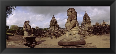 Framed Statues in 9th century Hindu temple, Indonesia Print