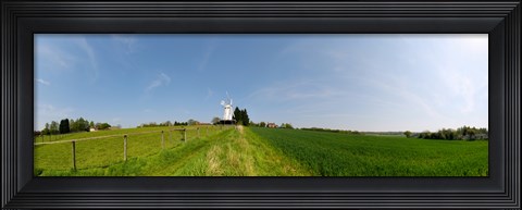 Framed Windmill in a farm, Woodchurch, Kent, England Print