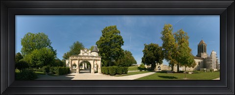 Framed Renaissance Gate, Church of Notre Dame, Surgeres, Charente-Maritime, Poitou-Charentes, France Print