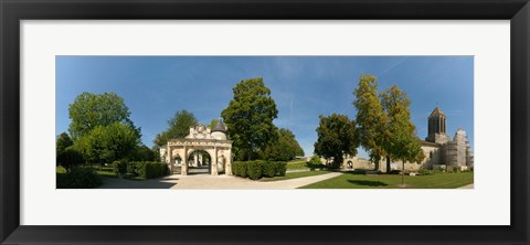 Framed Renaissance Gate, Church of Notre Dame, Surgeres, Charente-Maritime, Poitou-Charentes, France Print