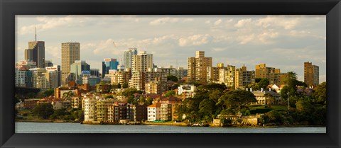 Framed Buildings at the waterfront, Sydney Harbor, Sydney, New South Wales, Australia Print